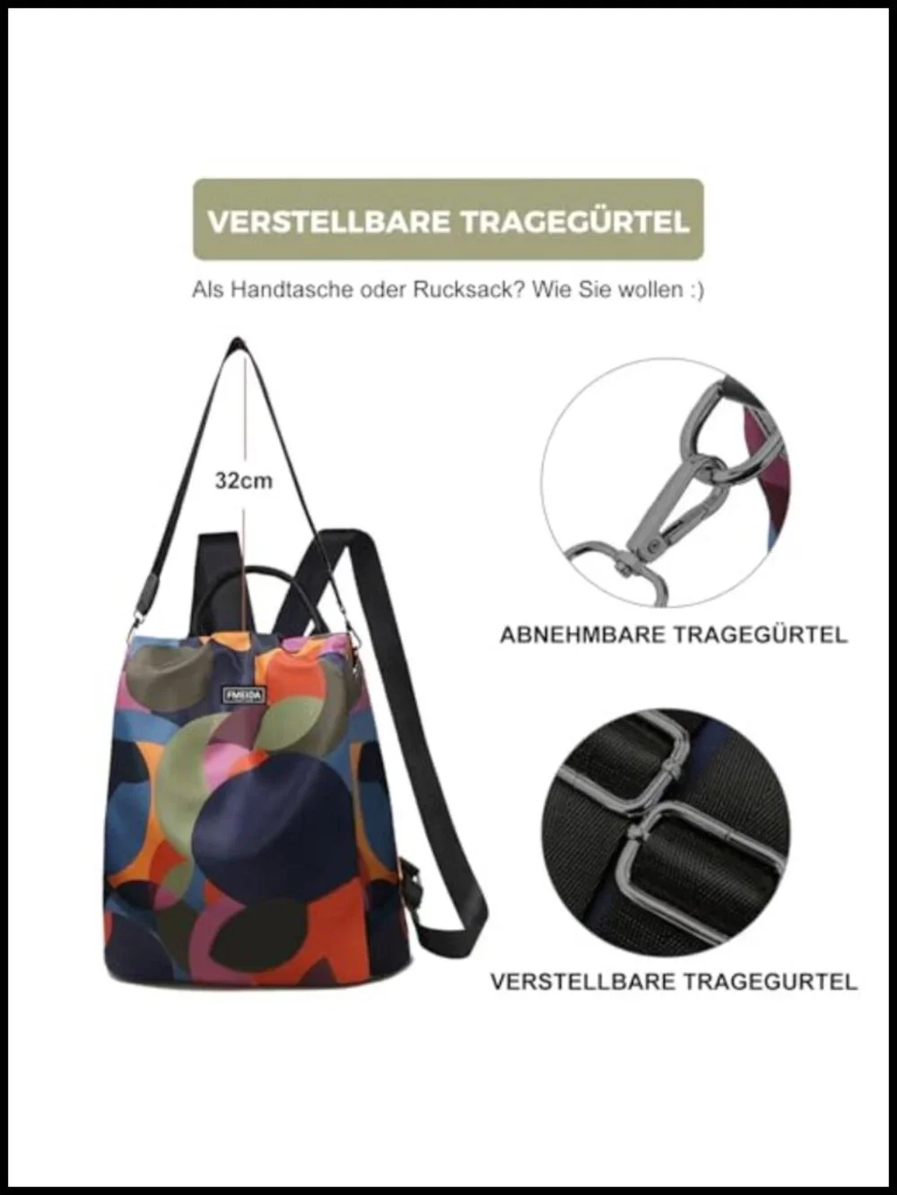 Waterproof Anti Theft Fashion Backpack Purse Daypack Travel Nylon Oxford